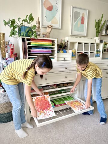 From the Archives: Popular Kids’ Blown Paint Trees Craft by Martha Stewart