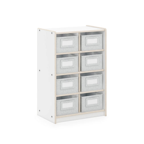 G80216 EdQ Essentials Cubby Bin Storage Organizer White Main-1 | White
