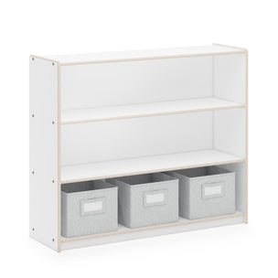G80214 EdQ Essentials Three Shelf Open Storage White Main-1 | White