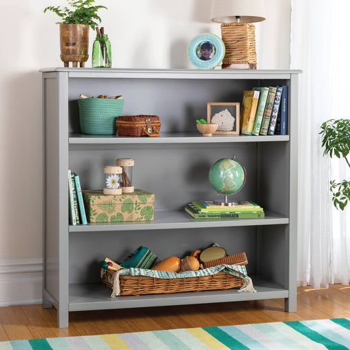 G28434 Kids 3Shelf Bookcase Gray Env Main | Gray