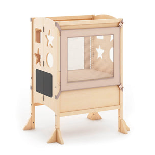 G97326 Classic Kitchen Helper Stool 2021 Double Natural Main1 | Natural