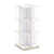 G80228 EdQ Rotating Bookshelf White Silo | White