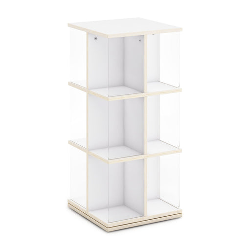 G80228 EdQ Rotating Bookshelf White Silo | White