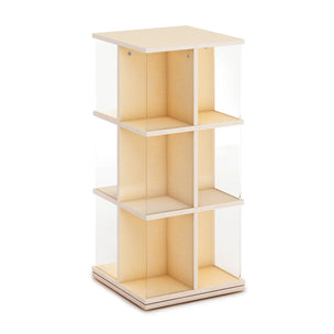 G80328 EdQ Rotating Bookshelf Natural Silo | Natural