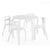 G81041 Nordic Table and 4 Chairs White Silo 1 Main | White