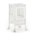 G97341 Contemporary Kitchen Helper Stool Ivory Main2 | Ivory