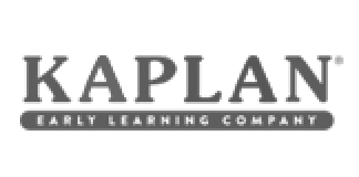 Kaplan Early Learning Company logo appears in gray text on a white background, reflecting their commitment to education.