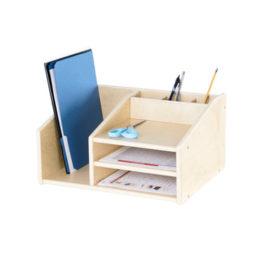 Guidecraft Desktop Organizer - Natural Wood