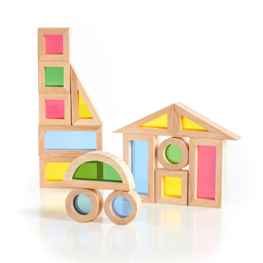 Guidecraft Jr. Rainbow Blocks 20 Piece Set G3082 02