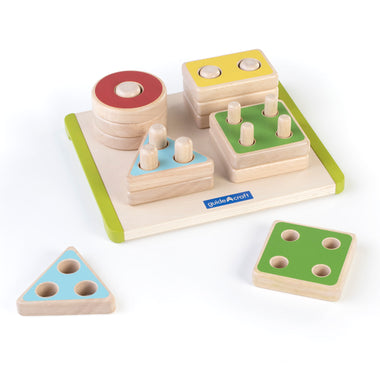 Guidecraft Sort and Stack Shapes G6738 02
