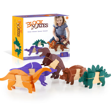 Guidecraft Block Mates Dinosaurs