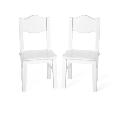 Guidecraft Kids' Classic White Table & Chairs G85702 03