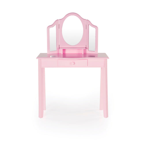Guidecraft Kids' Vanity and Stool - Pink G87403 06