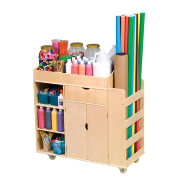 Guidecraft Kids Art Activity Cart