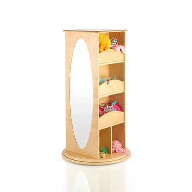 Guidecraft Kids' Rotating Dress Up Storage - Natural G99302 09