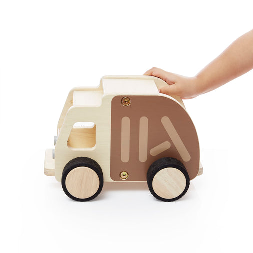 G6722 Wooden Garbage Truck Product with Hand