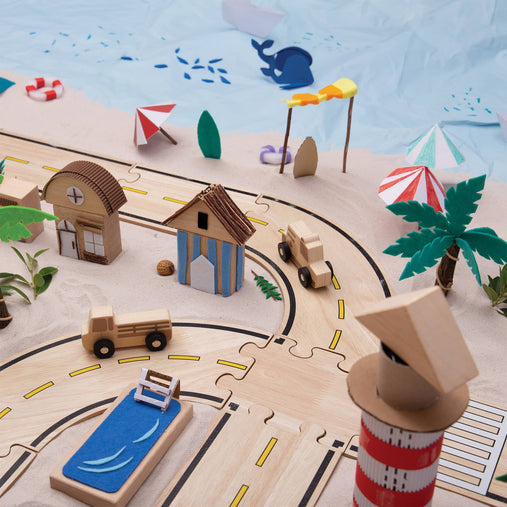 G6715 Double-sided Roadway System 42 Pcs. Set Environment 29