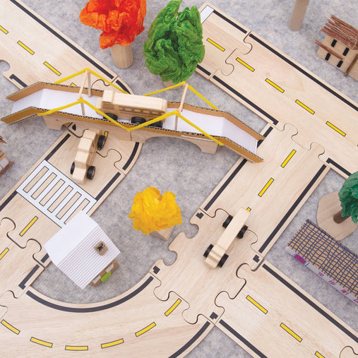 G6715 Double-sided Roadway System 42 Pcs. Set Environment 87