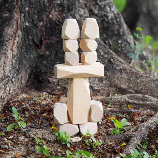 G6772 Wooden Stackers Standing Stones 5