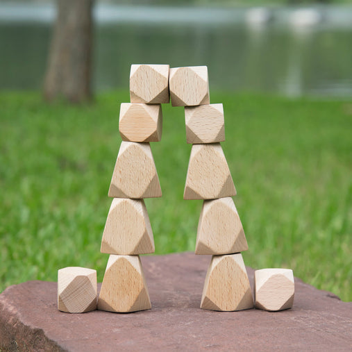 G6772 Wooden Stackers Standing Stones 9