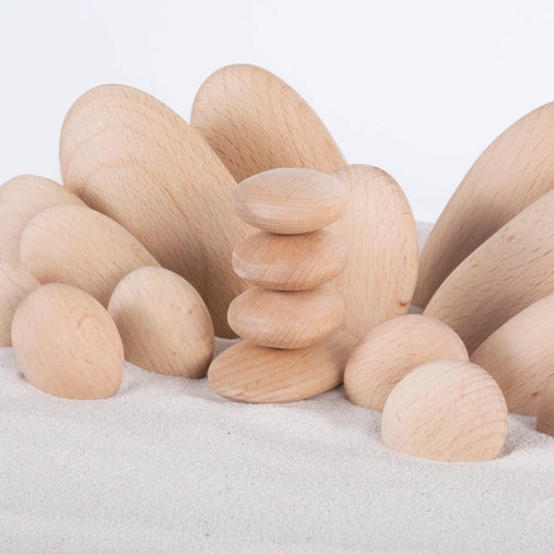 G6771 Wooden Stackers River Stones 5