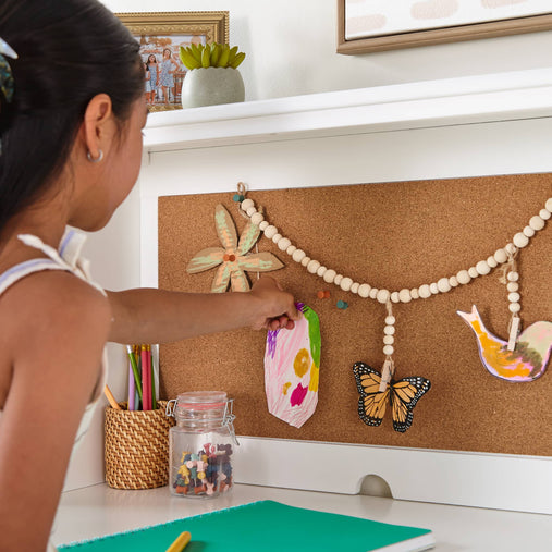 G27682 Avery Desk and Hutch and Chair Lifestyle 0912 Detail