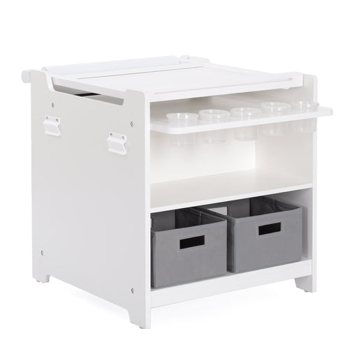 G51090_Desk to Easel Art Cart_White_Silo 2 Config 2A | White