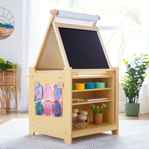 G51091_Desk to Easel Art Cart_Natural_Env 0100 | Natural
