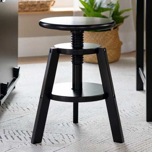 G51095 G51098_Adjustable Drafting Stool_Black_Env 3179 | Black