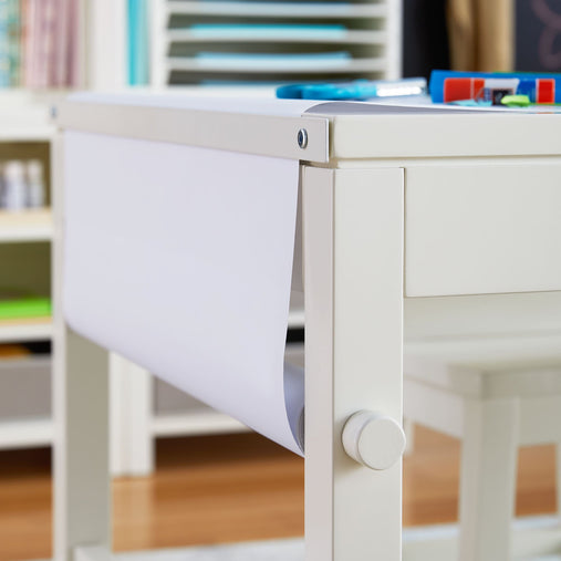 G77107 Martha Stewart Crafting Kids Art Table and Paper Roll White Env Detail 2 | Creamy White