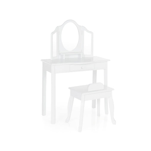G85710 Classic Vanity and Stool white main_update | White