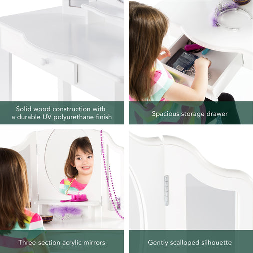 G85710 Classic White Vanity Feature Grid | White