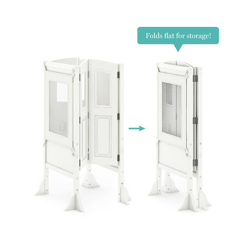 G97500 Martha Stewart Kitchen Helper White Foldable | Creamy White