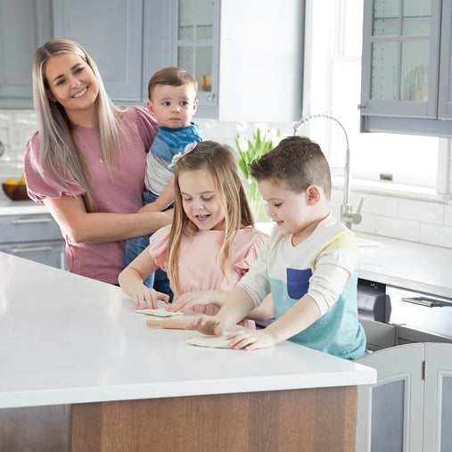 G97501 Martha Stewart Kitchen Helper Taupe Lifestyle_Detail | Taupe