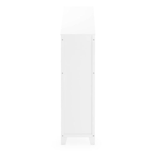 G76807 Martha Stewart Living and Learning Kids' Dollhouse Bookcase White Side | Linen White