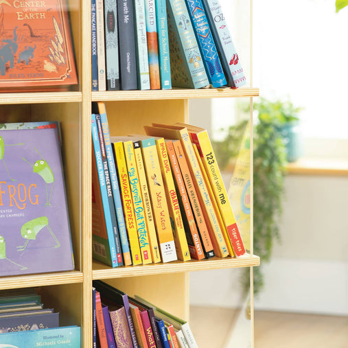 G80338 EdQ Rotating Big Book Display Natural Env 2526 | Natural