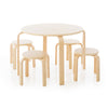 Ensemble table et tabouret nordique pour tout-petits