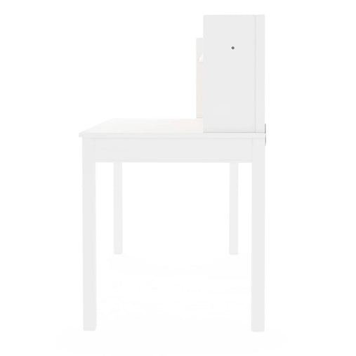 G76808 Kids' Desk with Hutch and Chair White Side | Linen White