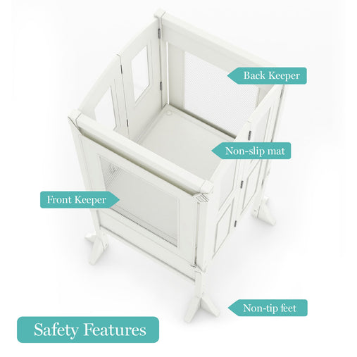 G97500 Martha Stewart Kitchen Helper White Safety | Linen White