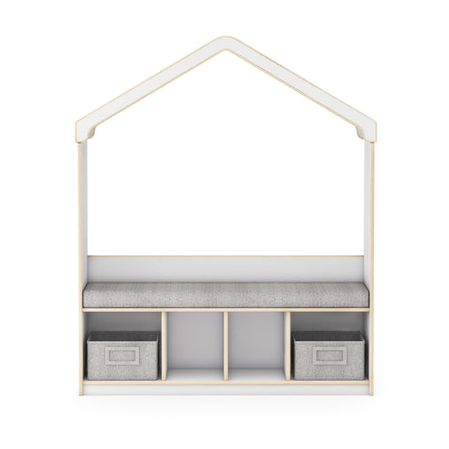 G80331 EdQ Reading Seating Nook and Storage White 2 Front | White