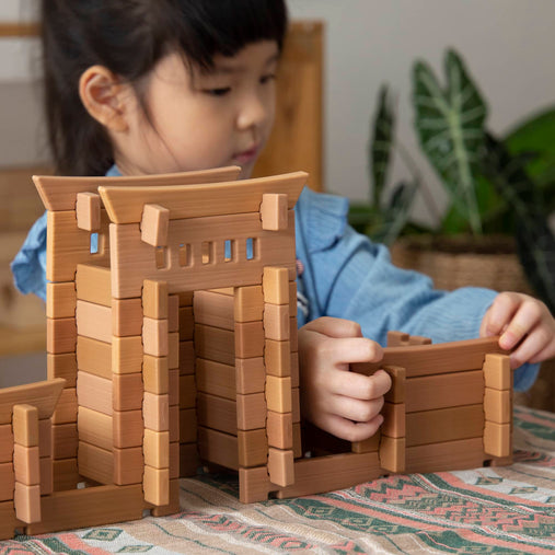 G6114 Tabletop Notch Blocks Eastern 87 pc. set Lifestyle 85 | 87