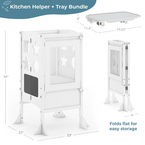 G97543 Dimensions folds flat Classic White | White