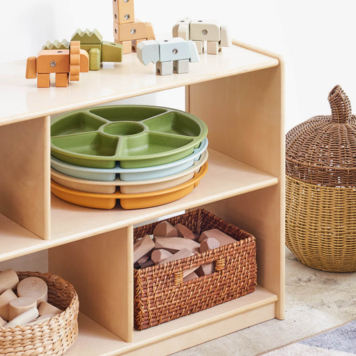 G4701 Loose Parts Sorting  Tray Set of 4 Earth Toned Environment 1 | Earth-toned