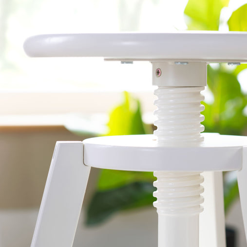 G51093 Adjustable Drafting Stool White Env Detail 3055 | White