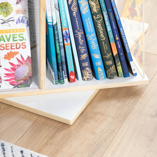 G80337 EdQ Rotating Big Book Display White Env 2580 | White