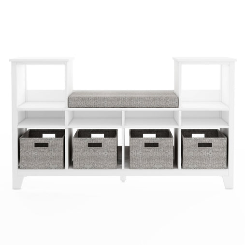 G76800 Martha Stewart Living and Learning Kids' Reading Nook White Front | Linen White