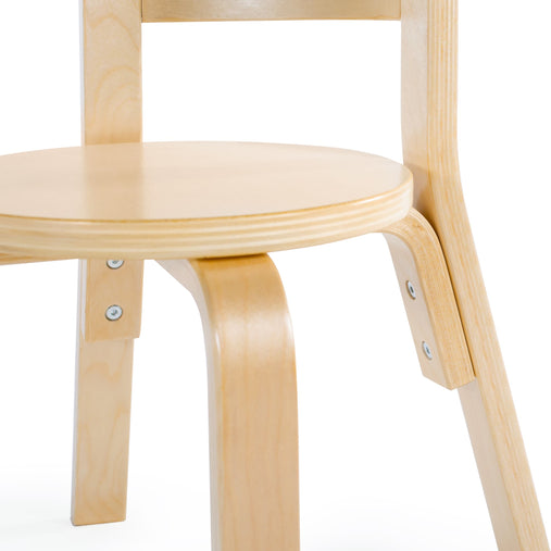 G81040 Nordic Table and 4 Chairs Natural Silo 3 Chair Detail A | Natural