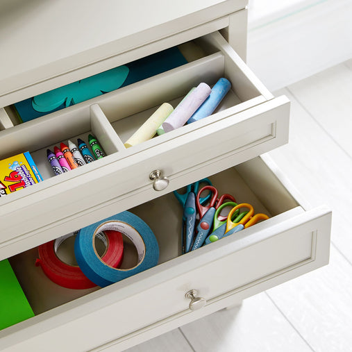 G77200 Martha Stewart Crafting Kids Art Storage with Drying Racks Gray Env Detail 3 | Gray