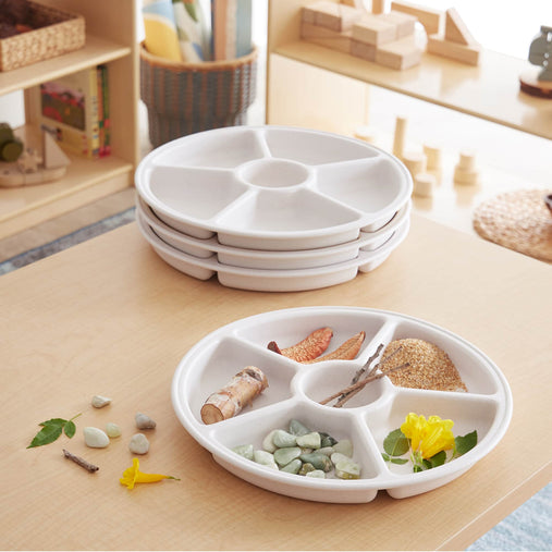 G4700 Loose Parts Sorting  Tray Set of 4 White Environment 1 | White