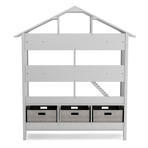 G76907 Martha Stewart Living and Learning Kids' Dollhouse Bookcase Gray Back | Gray